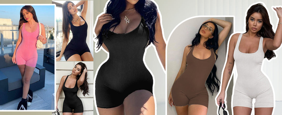 CHARMMA 3 Piece Bodysuits for Women - Sleeveless Body Shaper Ribbed Kn –  Charmma