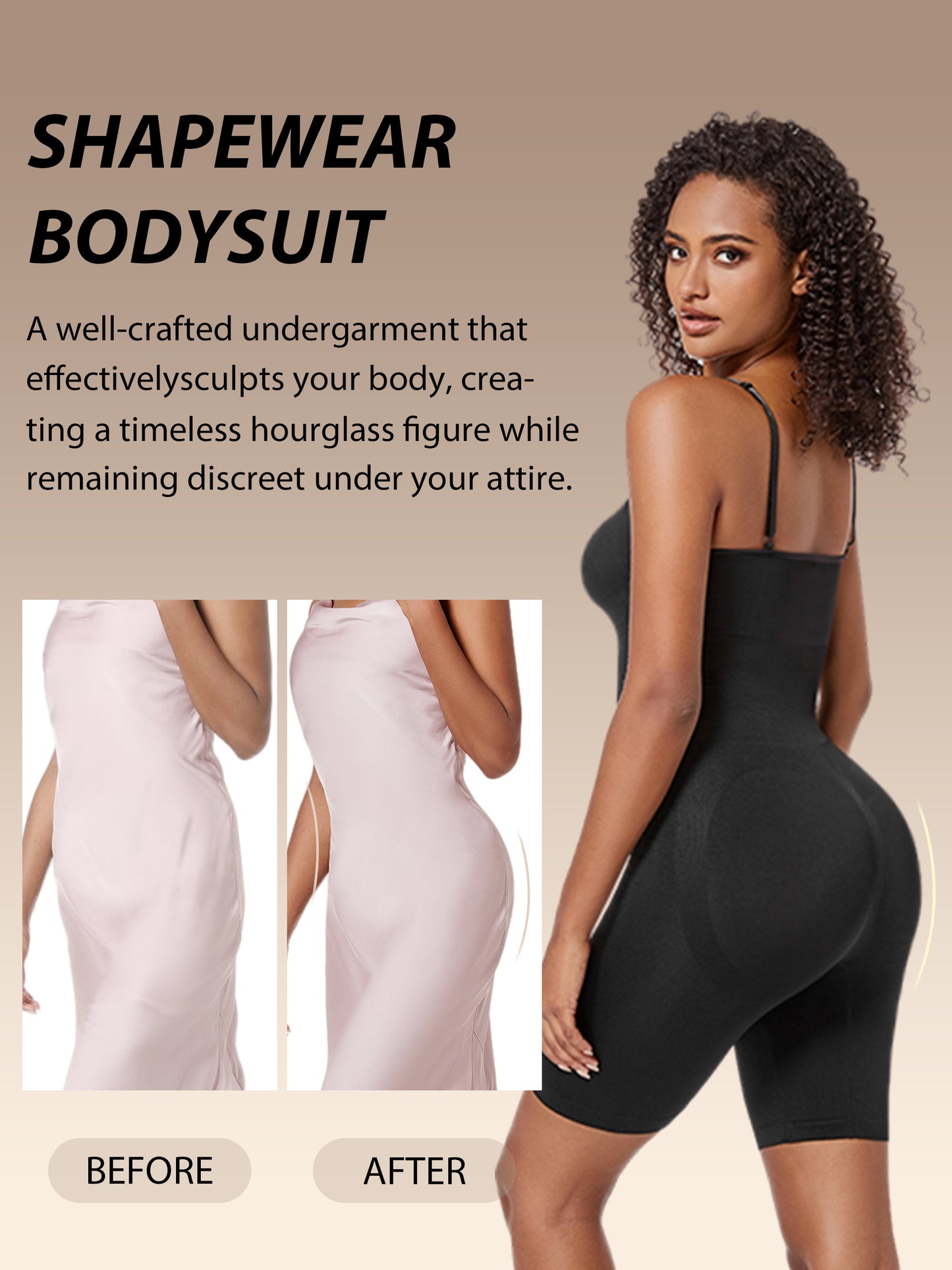 Women's 3 Piece Bodysuits Shapewear for Women Tummy Control Sexy