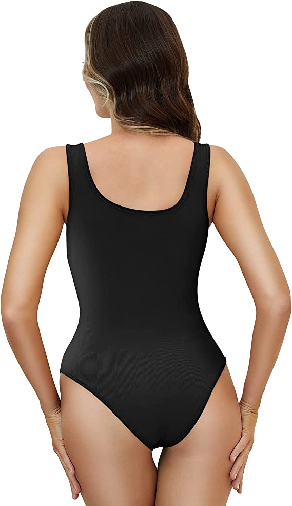 CHARMMA Low Back Bodysuit for Women - 3 Pack Tummy Control Shapewear S –  Charmma